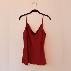 NWT LOFT cowl neck satin tank